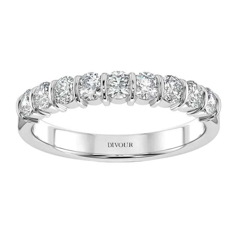 1.00 ct Round Diamond Bar Set Half Eternity