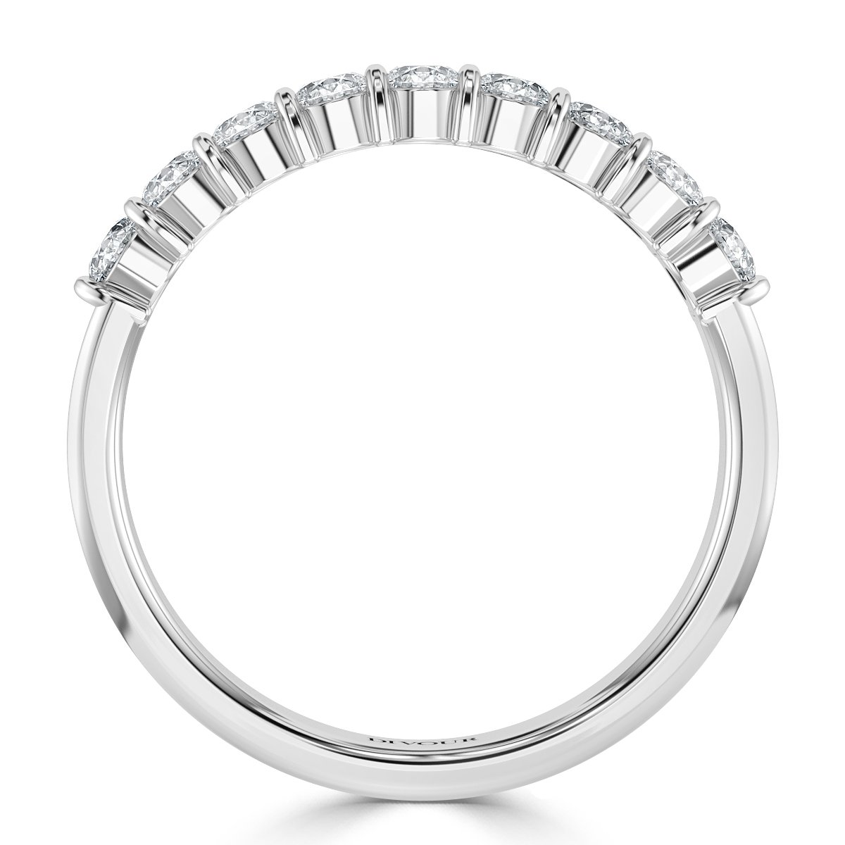 1.00 ct Round Diamond Bar Set Half Eternity