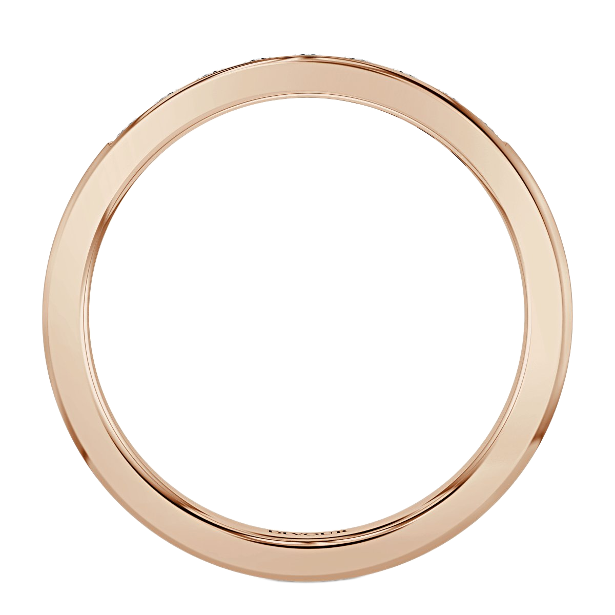 Round Diamond Channel set Half Eternity- 3 mm