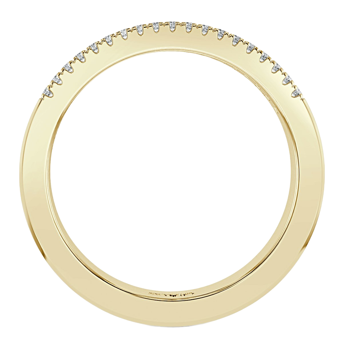 Round and Bagutte Diamond Half Eternity