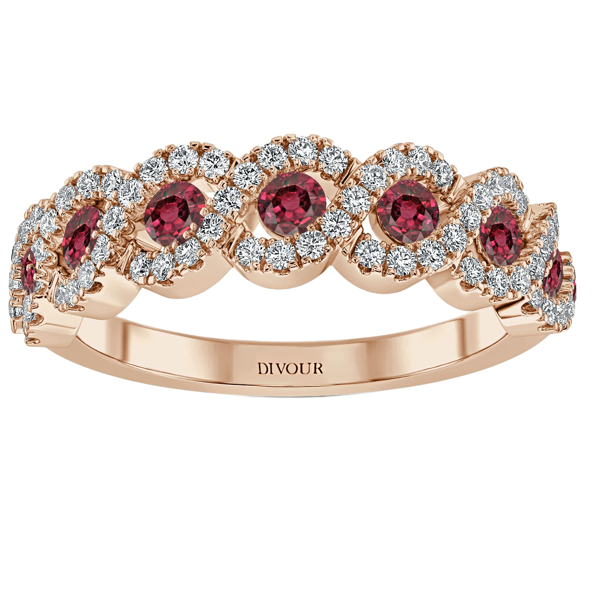 Ruby and Diamond  Half Eternity