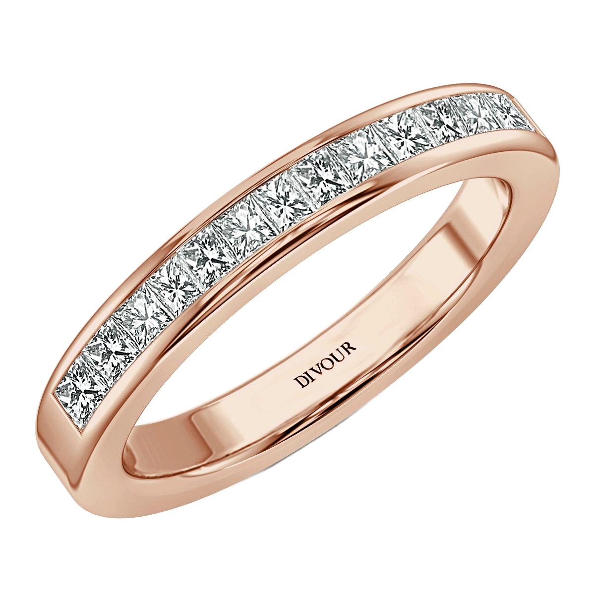 Princess Diamond Channel Set Half Eternity