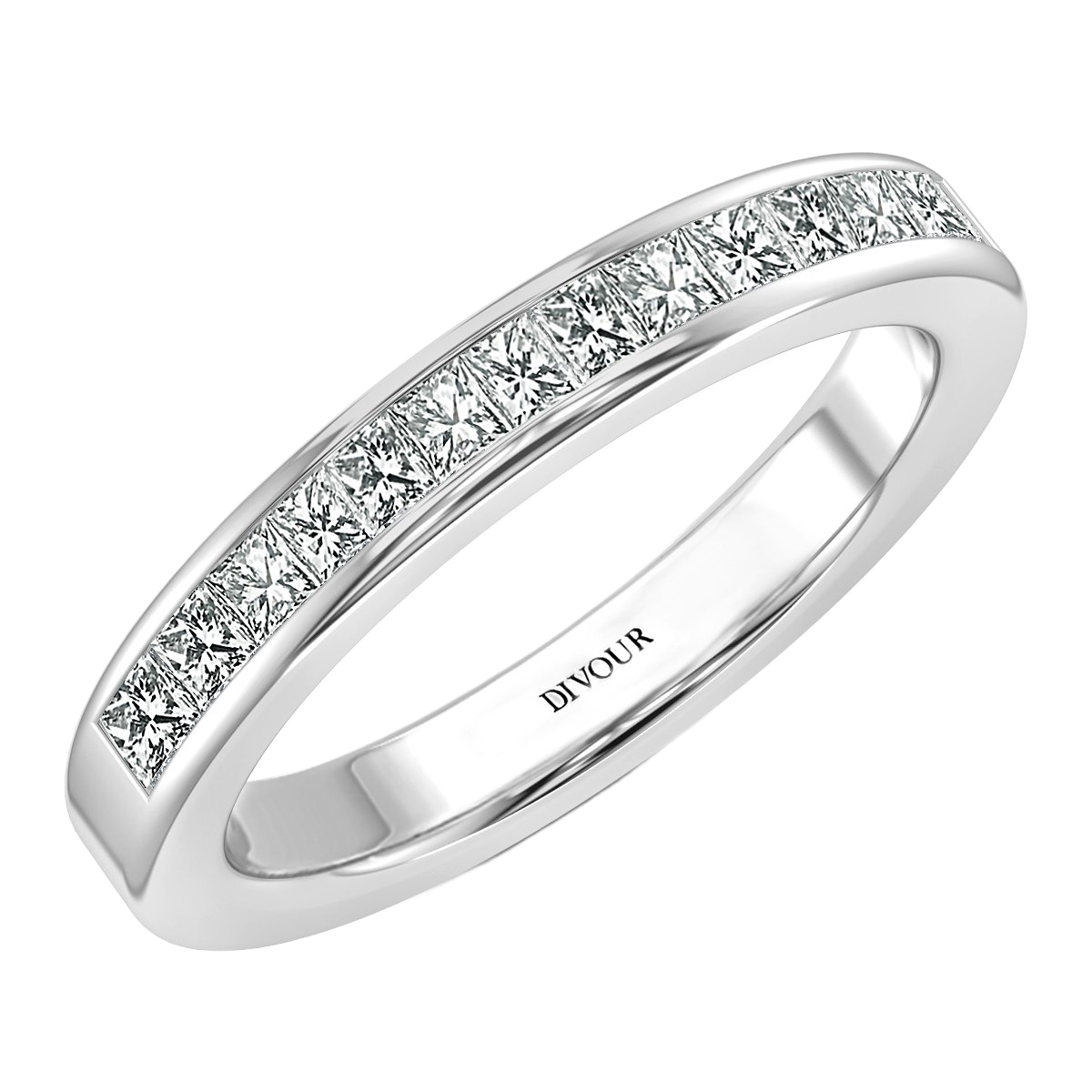Princess Diamond Channel Set Half Eternity