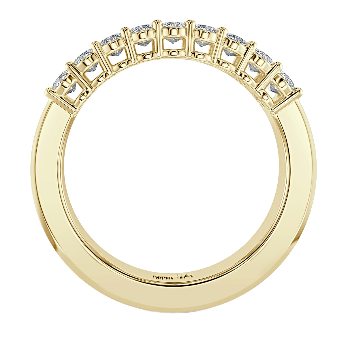 7 mm Round and Bagutte Diamond Half Eternity