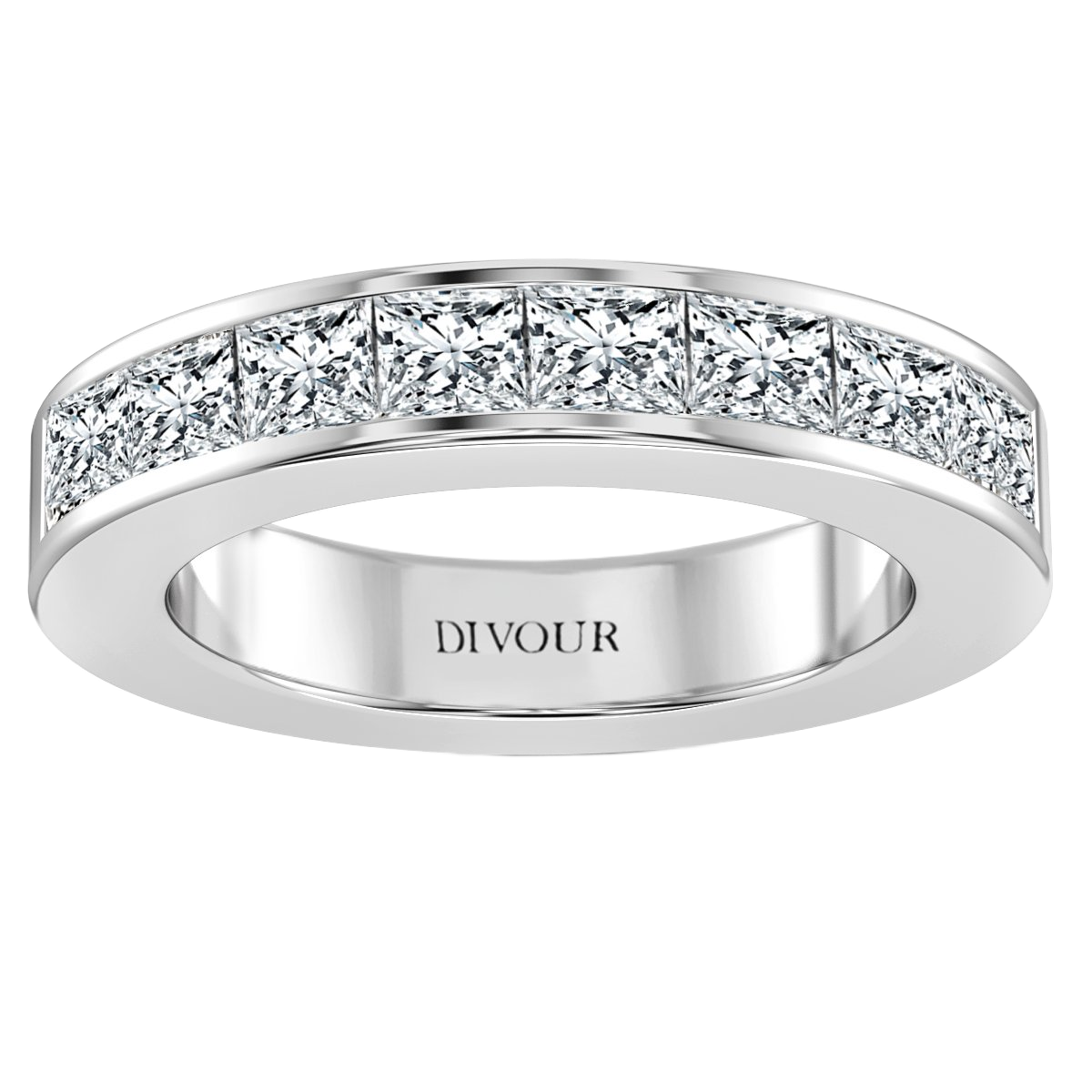 4.3 mm Princess Half Eternity Band