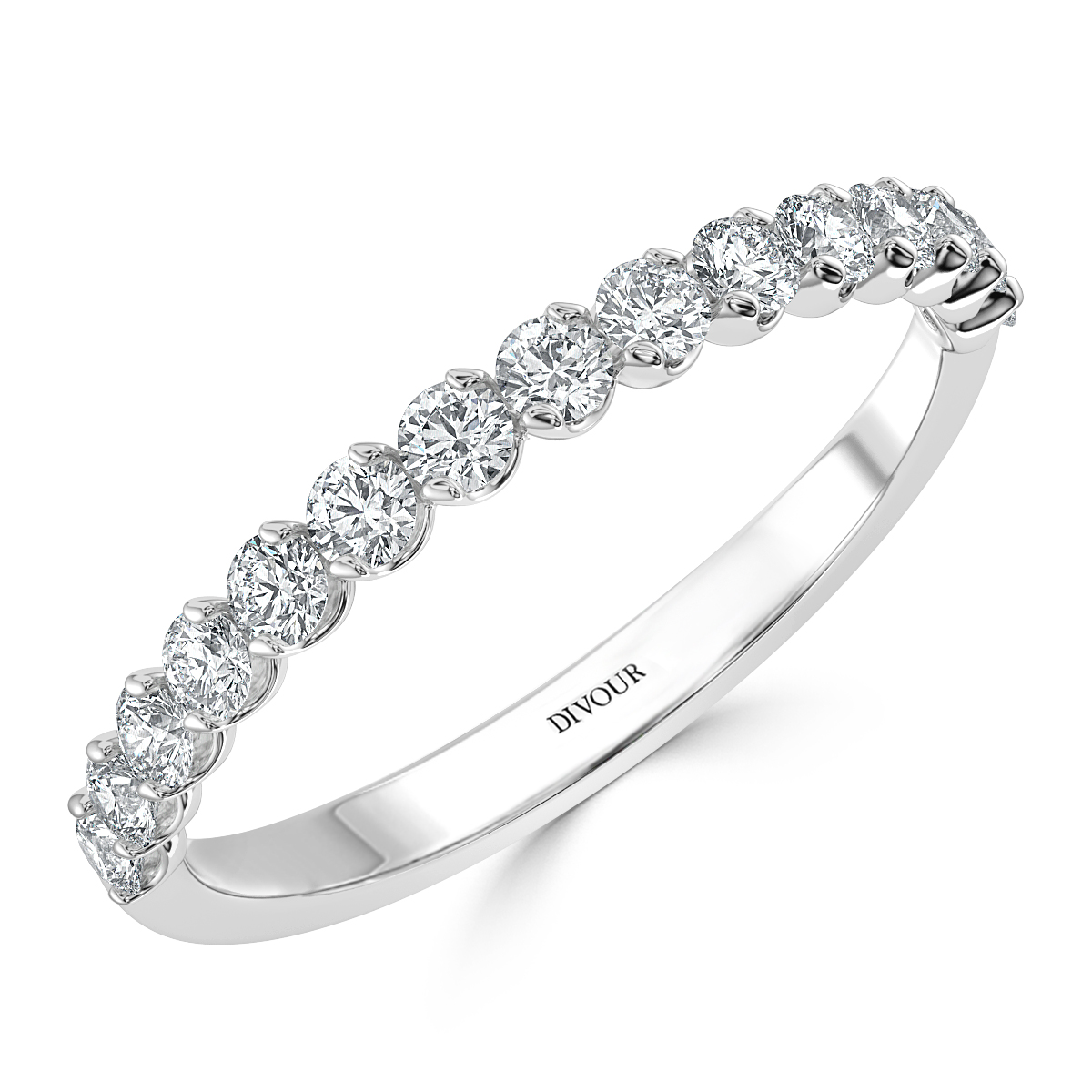 Twisted Claw Set Eternity Ring