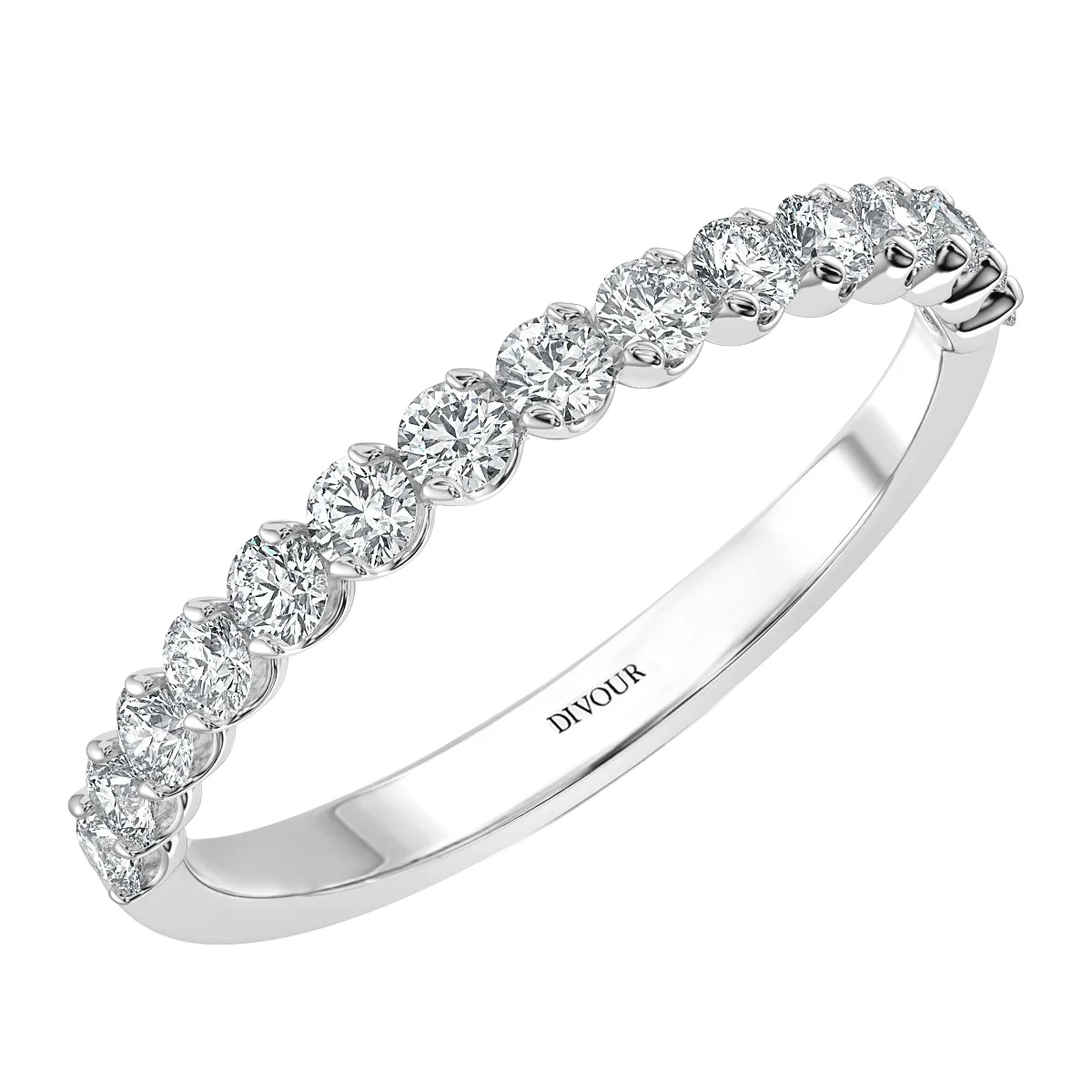 Twisted Claw Set Eternity Ring