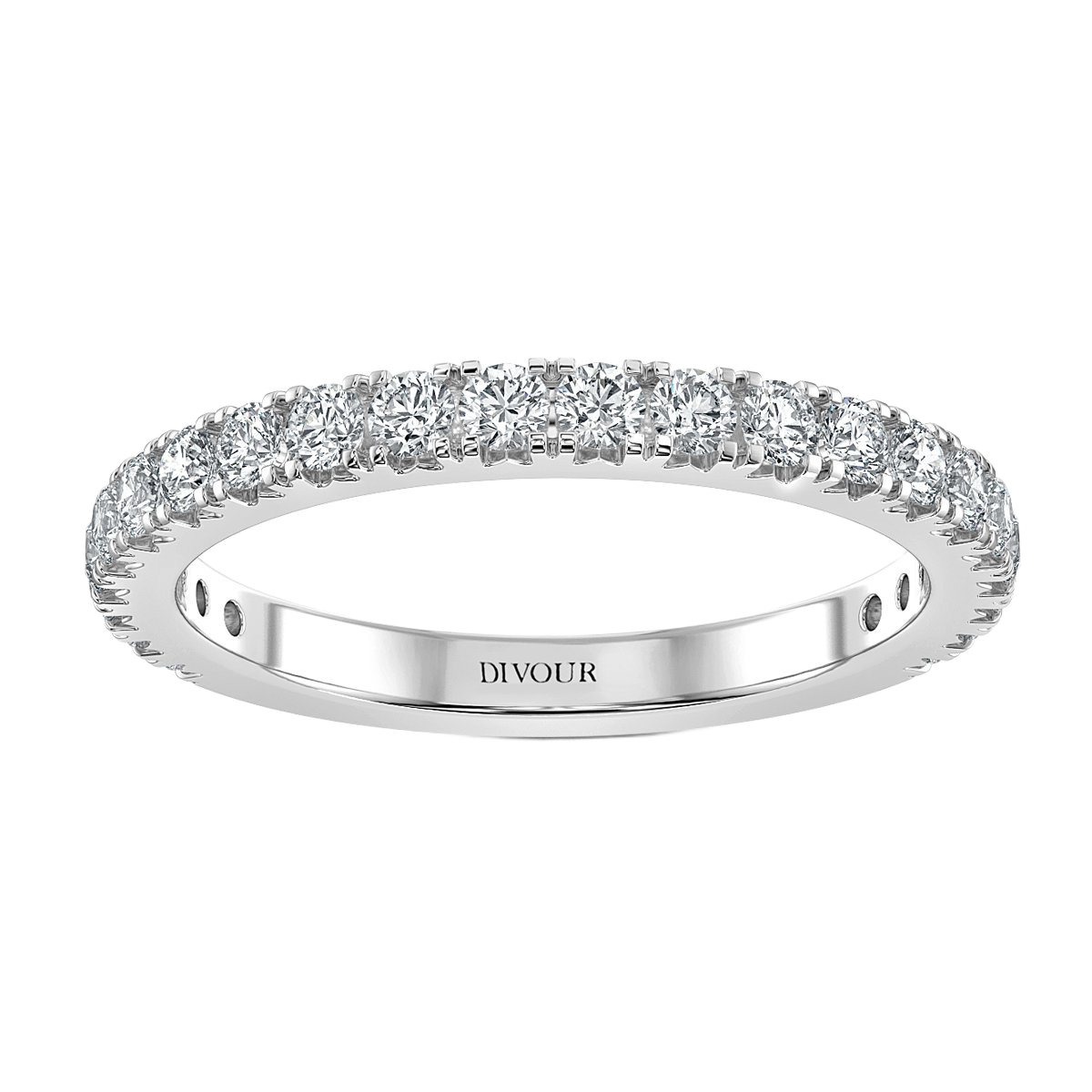 Fish Tail Diamond Half Eternity Ring