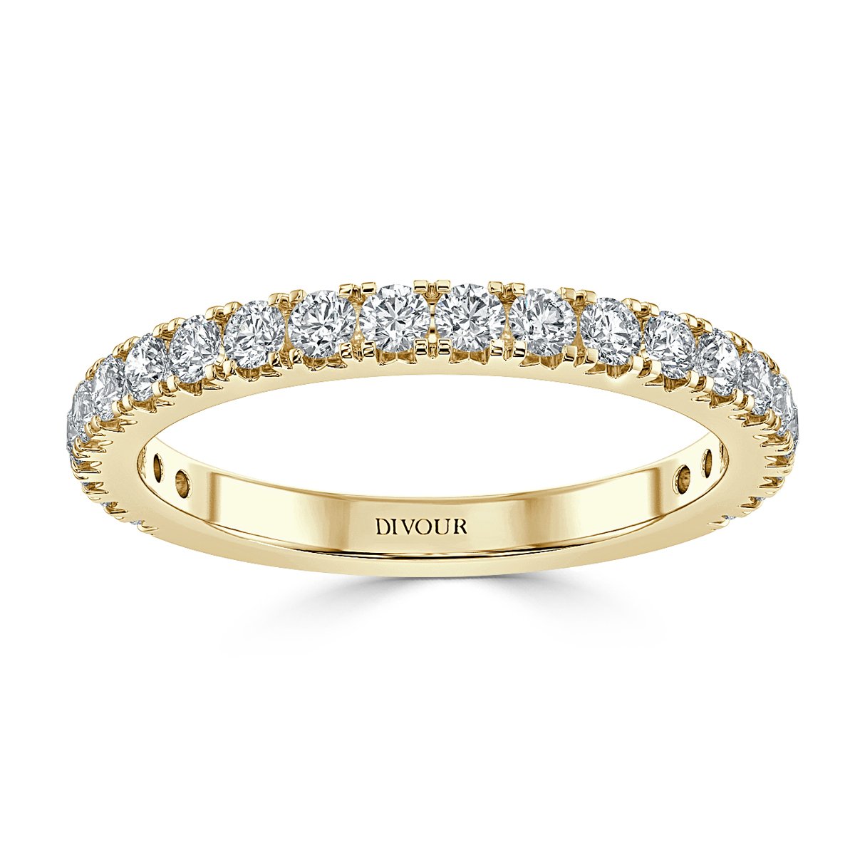 Fish Tail Diamond Half Eternity Ring