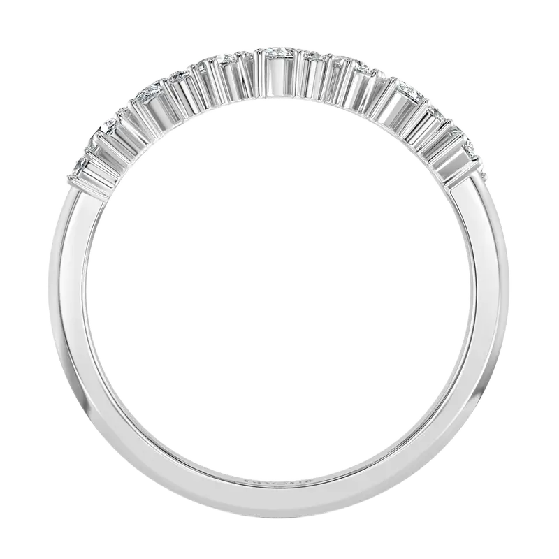 Pear Shape and Round Diamond Half Eternity
