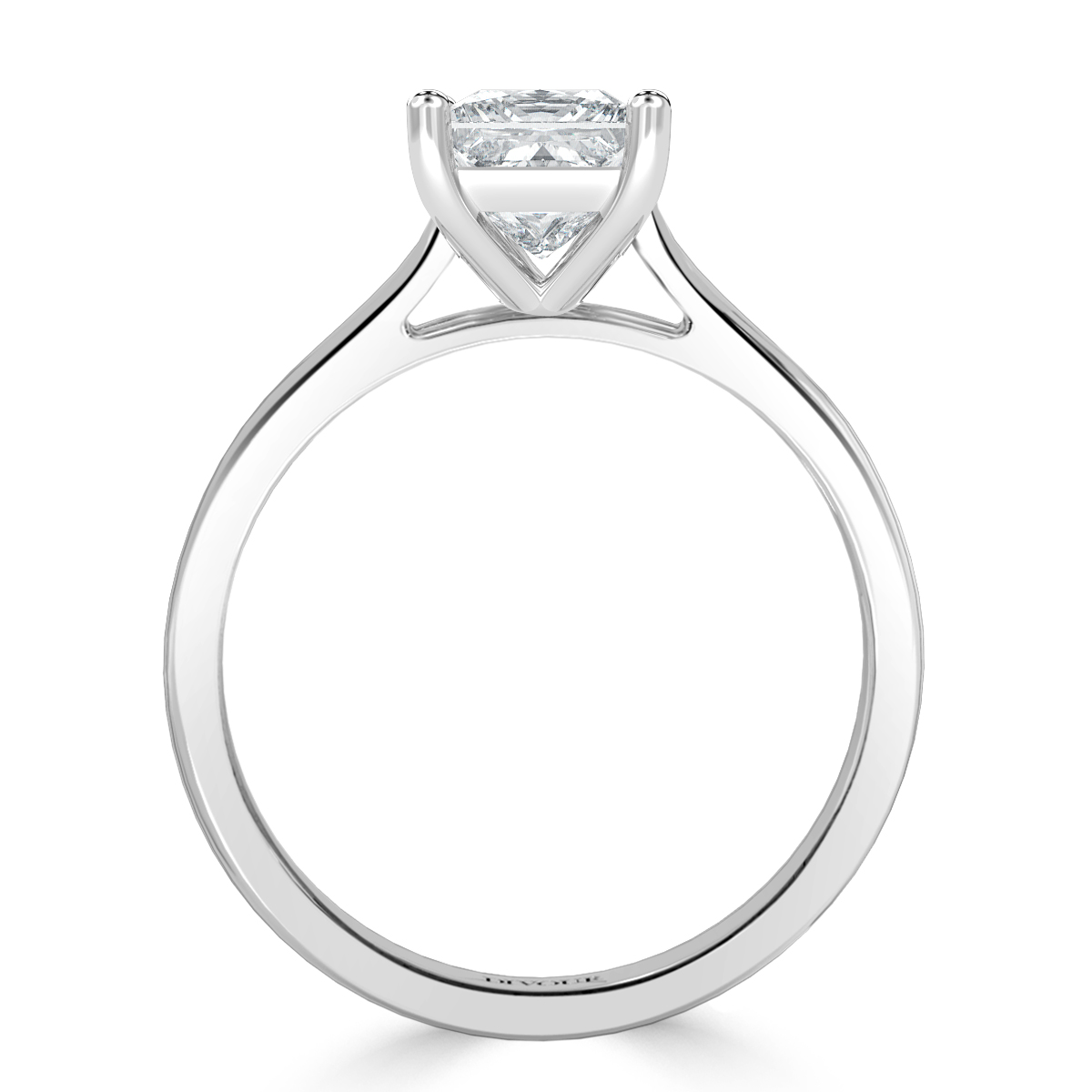 Classic Princess Diamond  Solitaire Engagement Ring