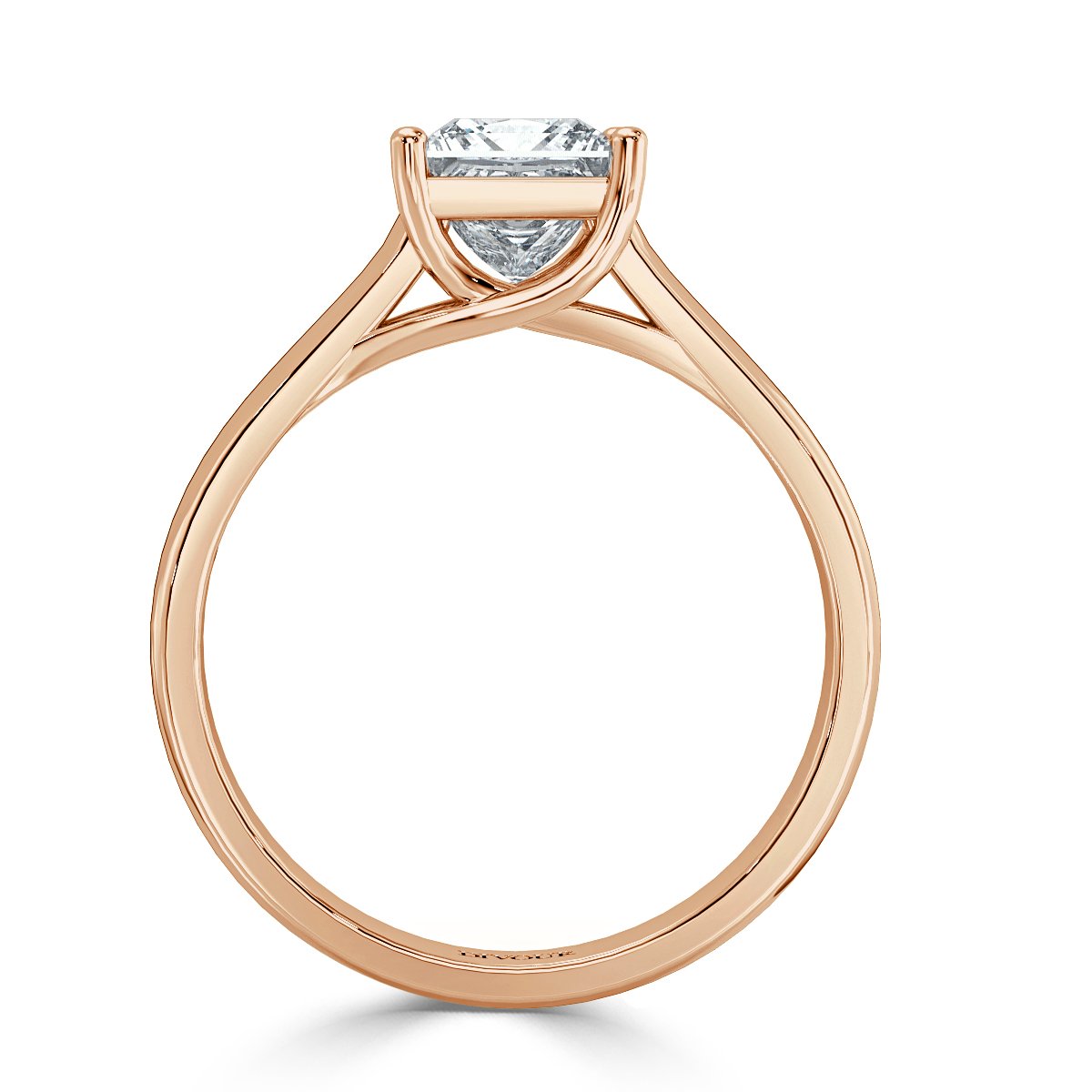 Interlace Princess Diamond Solitaire Ring