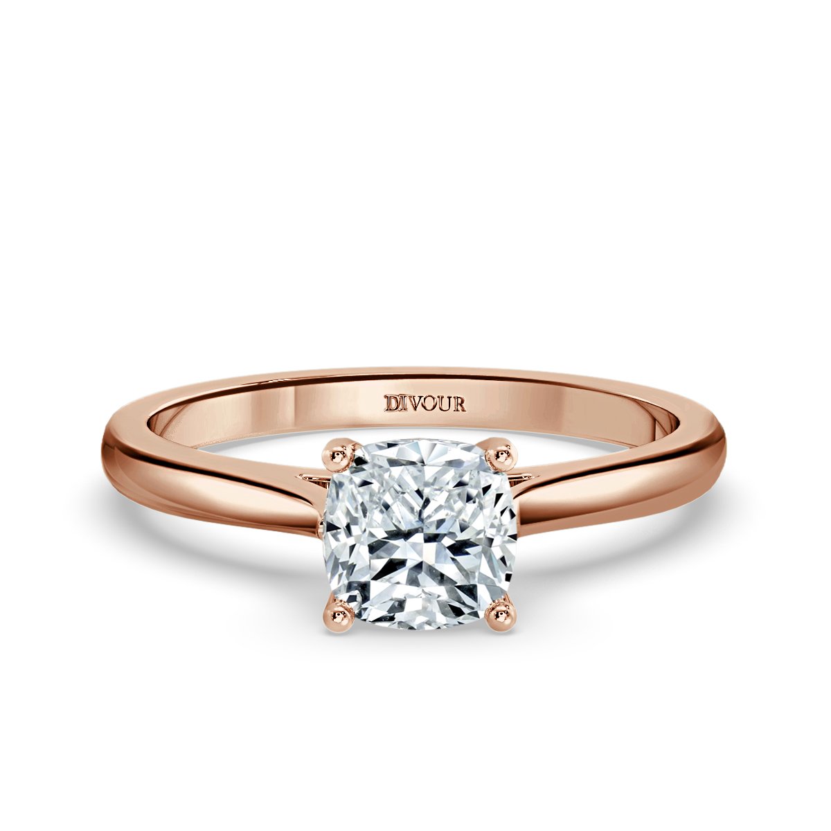 Classic Cushion Diamond Solitaire Ring