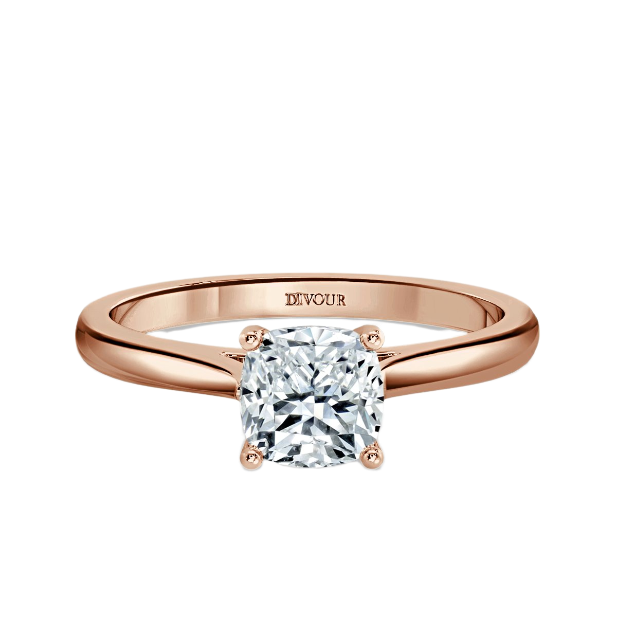 Classic Cushion Diamond Solitaire Ring