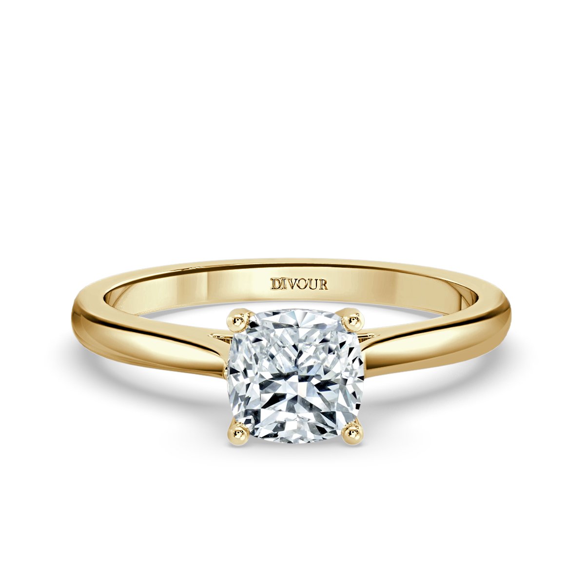 Classic Cushion Diamond Solitaire Ring