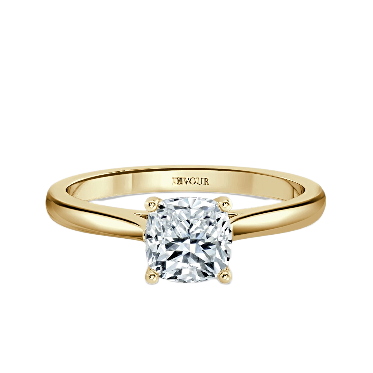 Classic Cushion Diamond Solitaire Ring