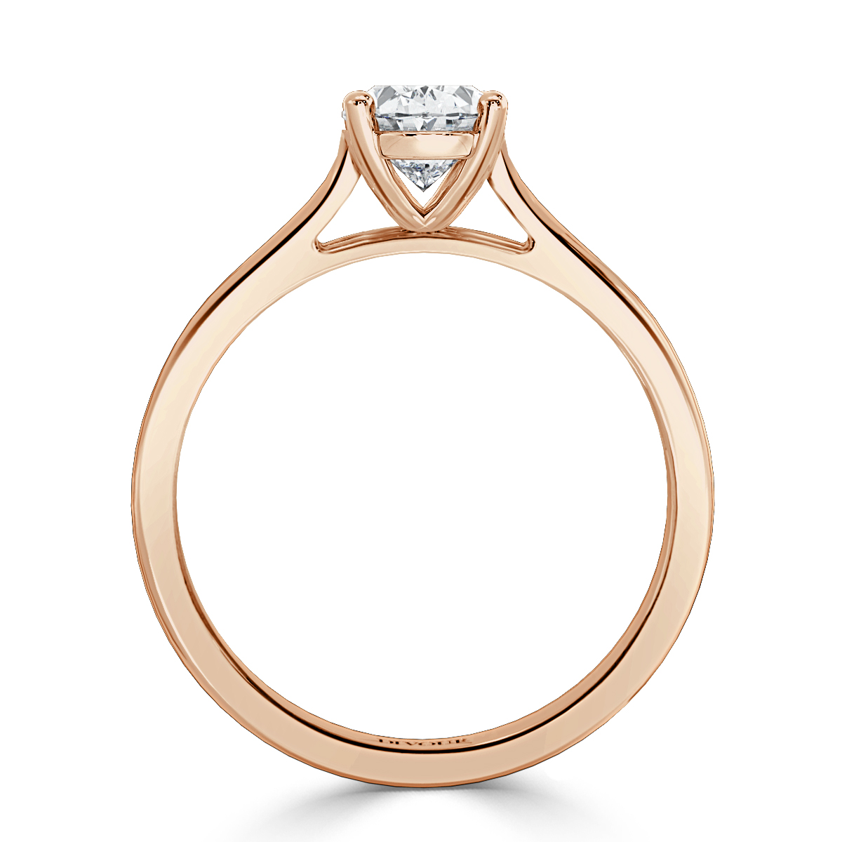 Classic Oval Diamond  Solitaire Ring
