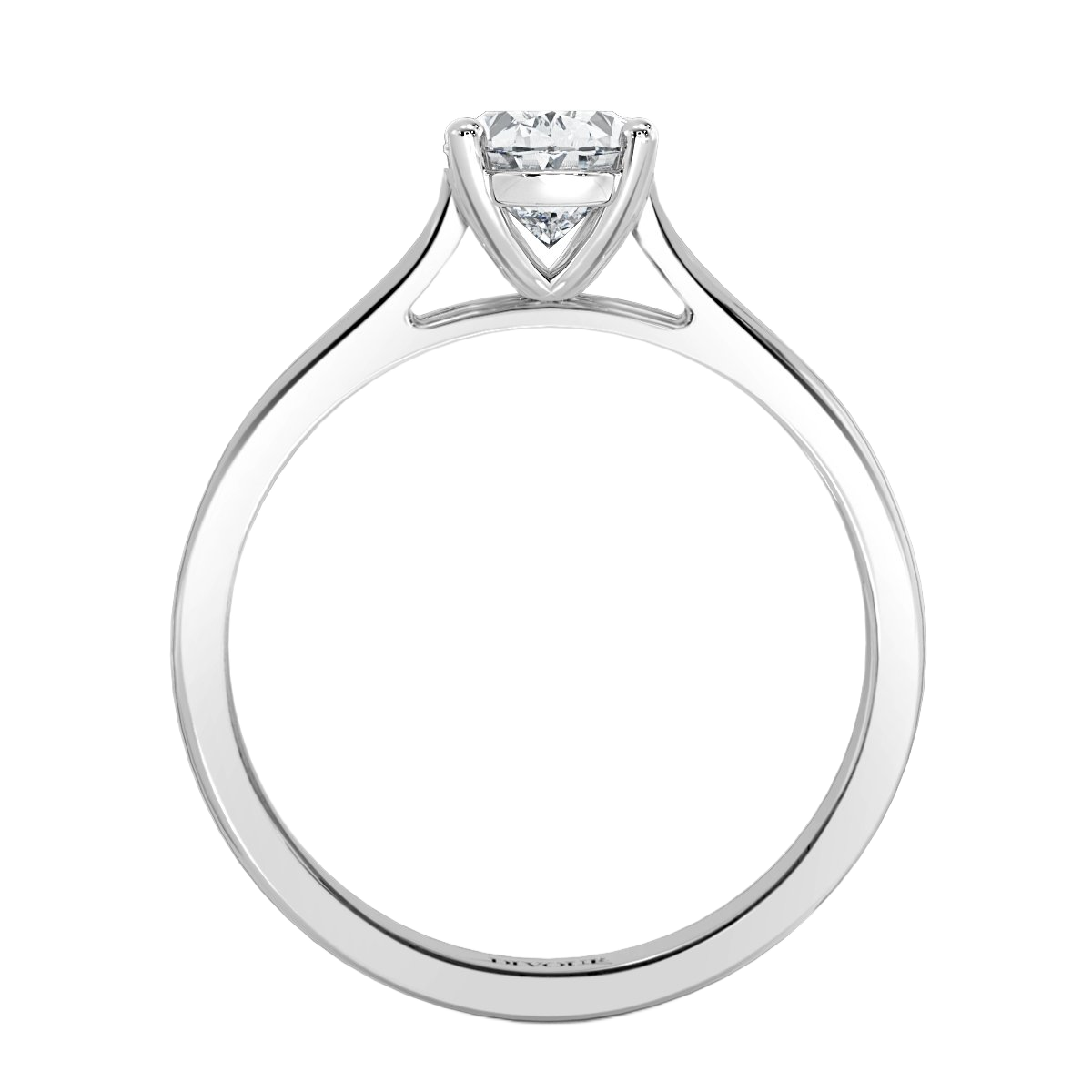 Classic Oval Diamond  Solitaire Ring
