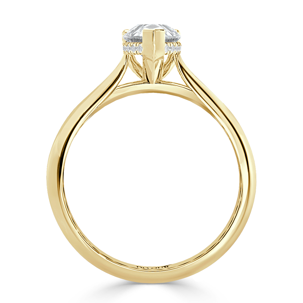 Pear Diamond Solitaire Ring