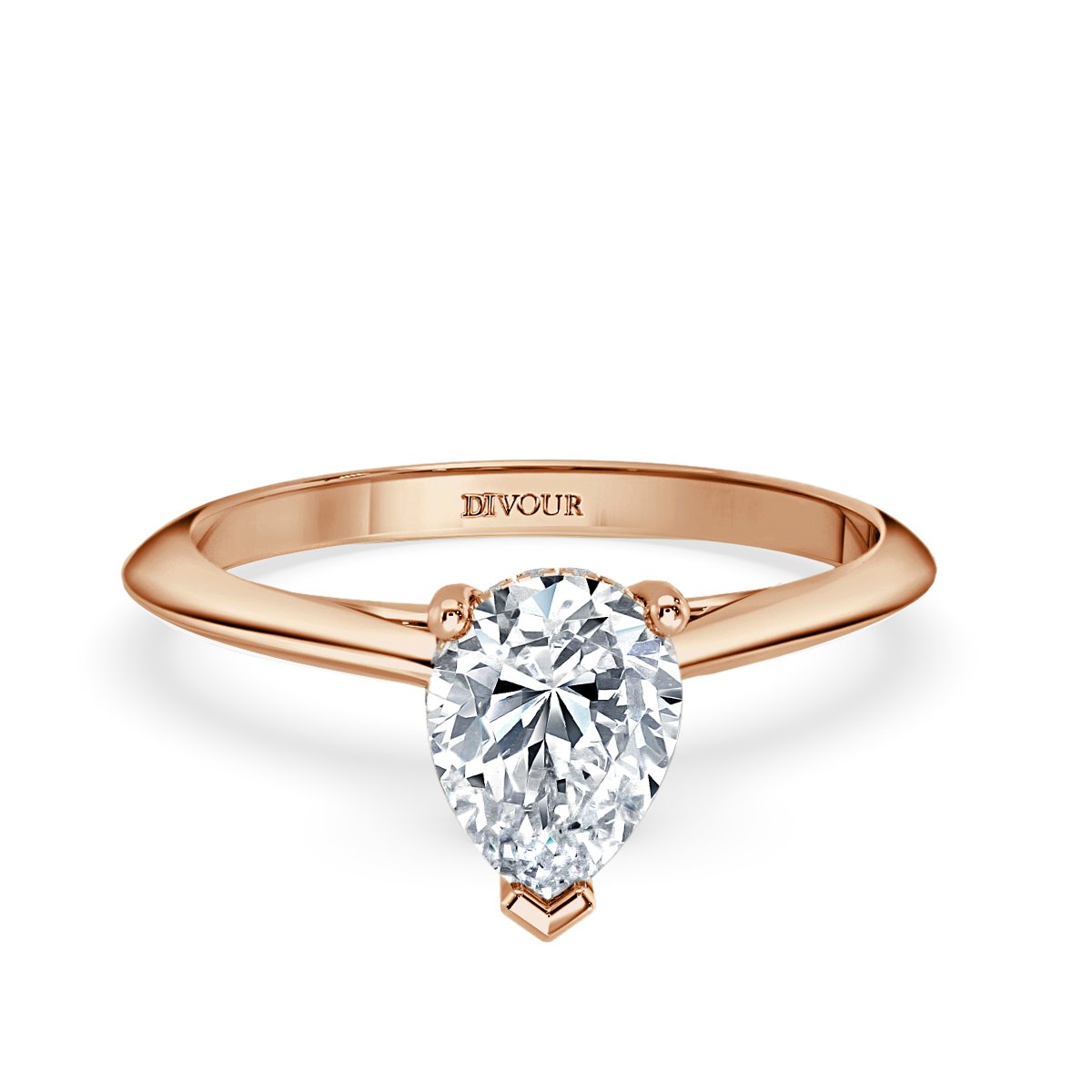 Pear Diamond Solitaire Ring