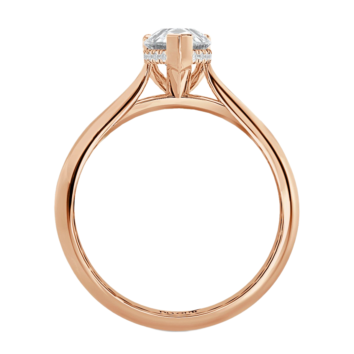 Pear Diamond Solitaire Ring