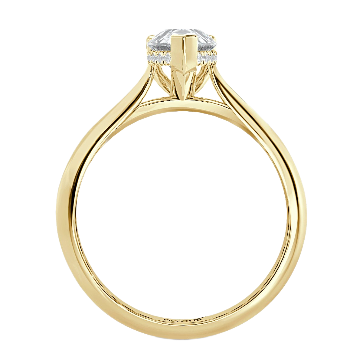 Pear Diamond Solitaire Ring