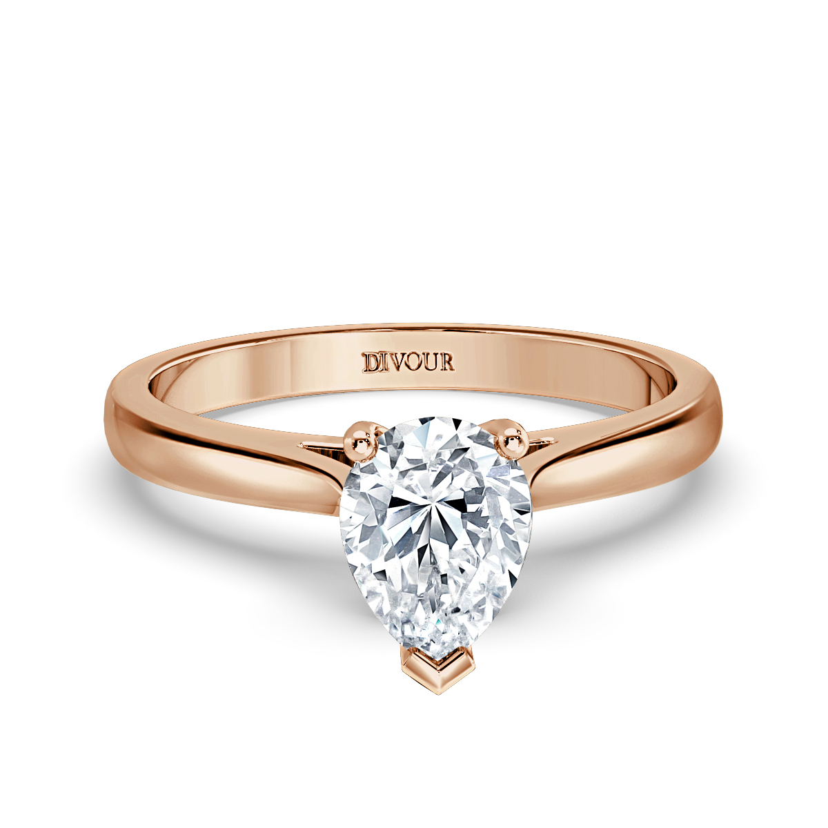 Classic Pear Diamond Solitaire Ring