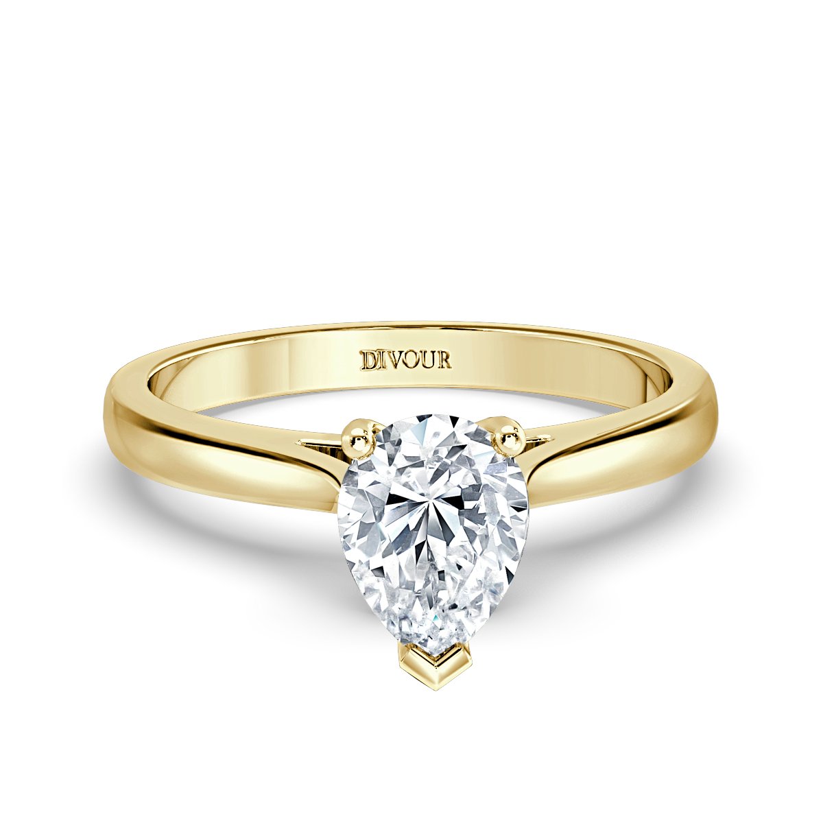 Classic Pear Diamond Solitaire Ring