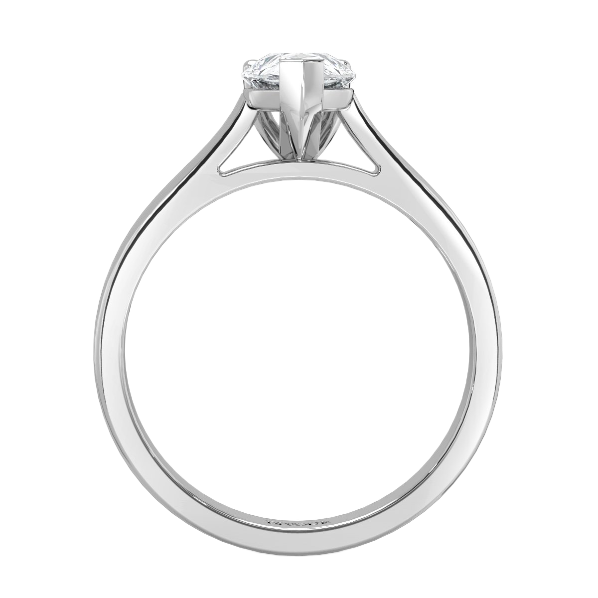 Classic Pear Diamond Solitaire Ring