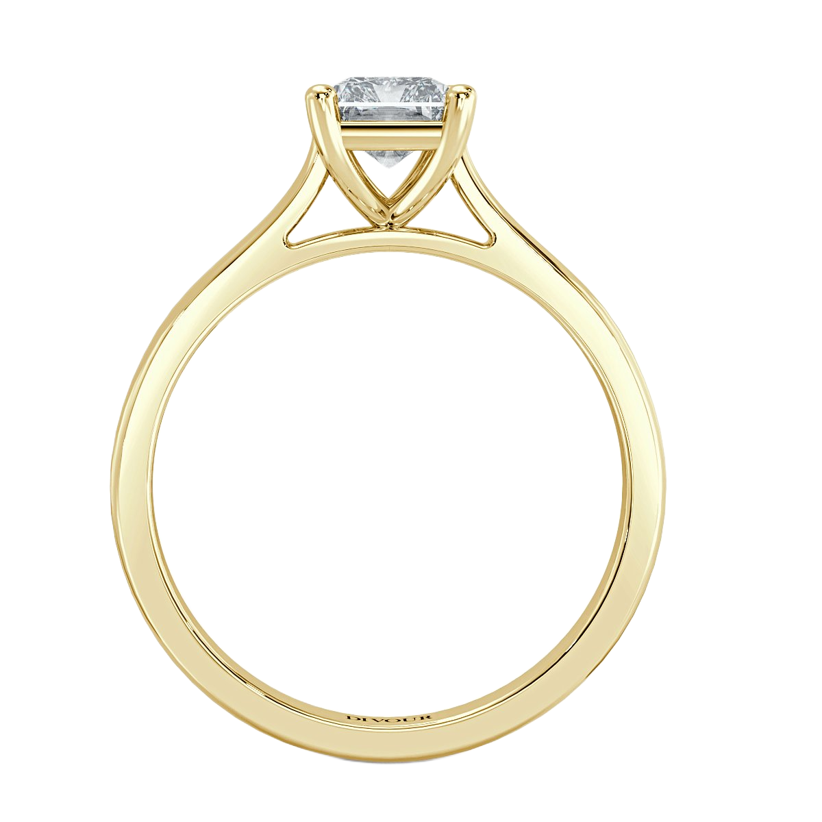 Classic Radiant  Solitaire Engagement Ring
