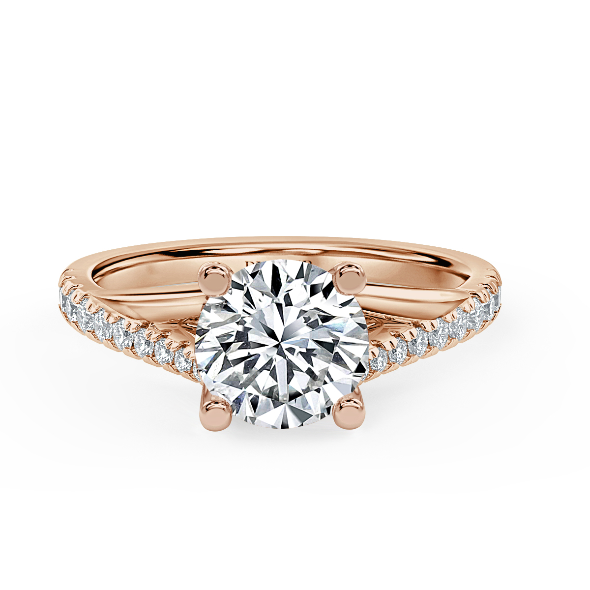 Round Diamond Promise Engagement Ring