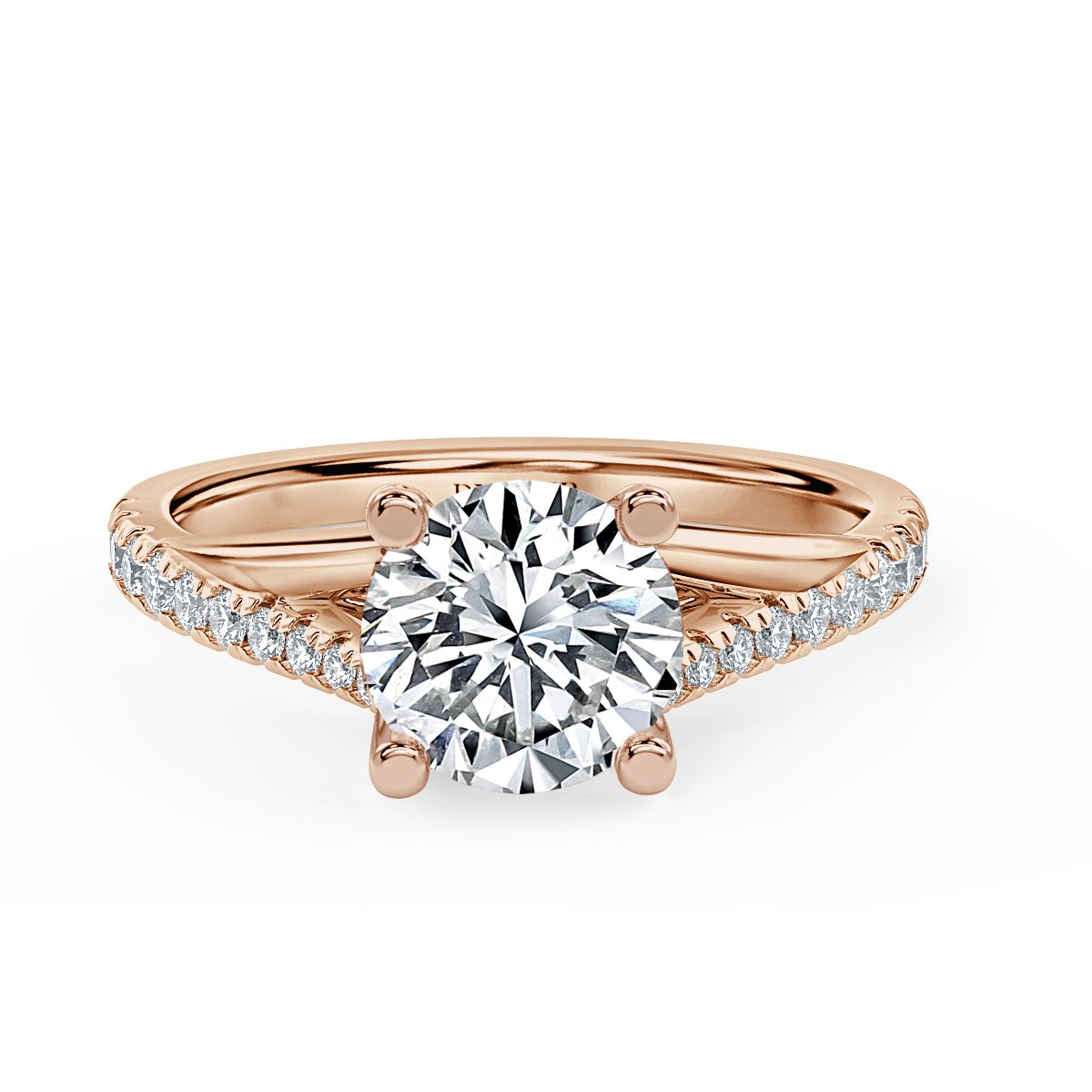 Round Diamond Promise Engagement Ring