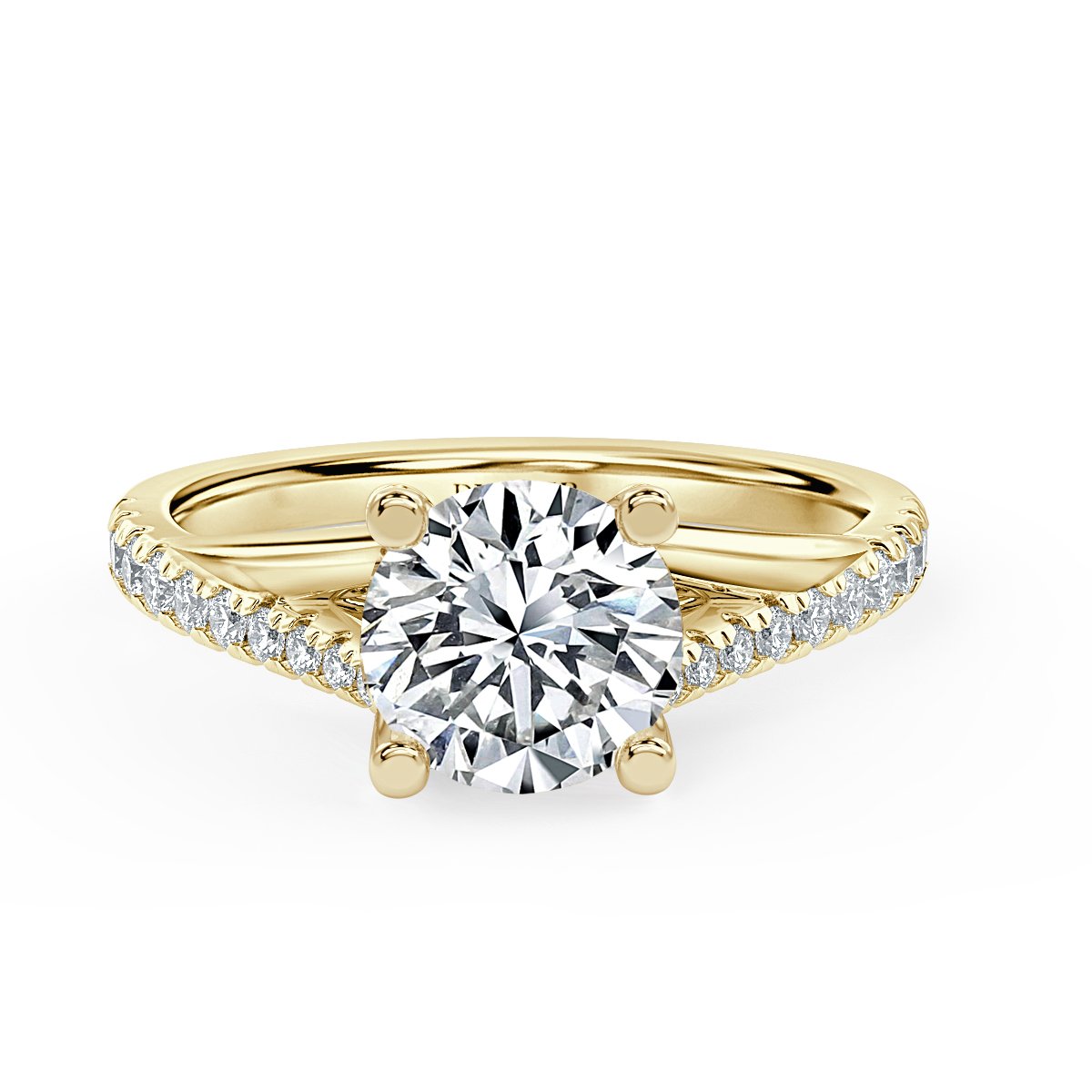 Round Diamond Promise Engagement Ring