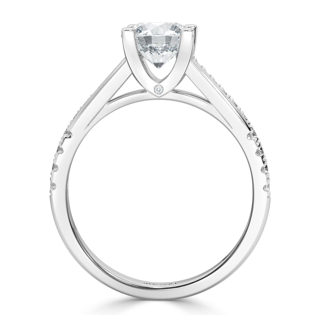 Round Diamond Promise Engagement Ring
