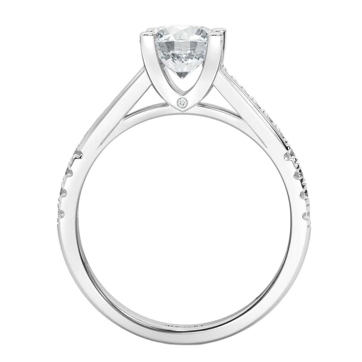 Round Diamond Promise Engagement Ring