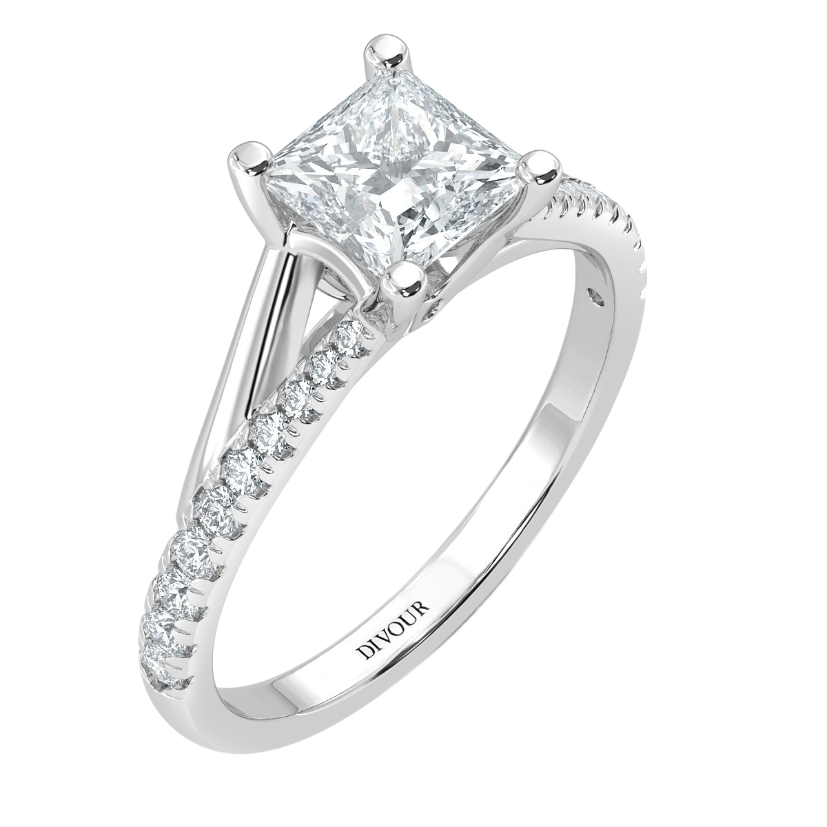 Princess Diamond Promise Engagement Ring