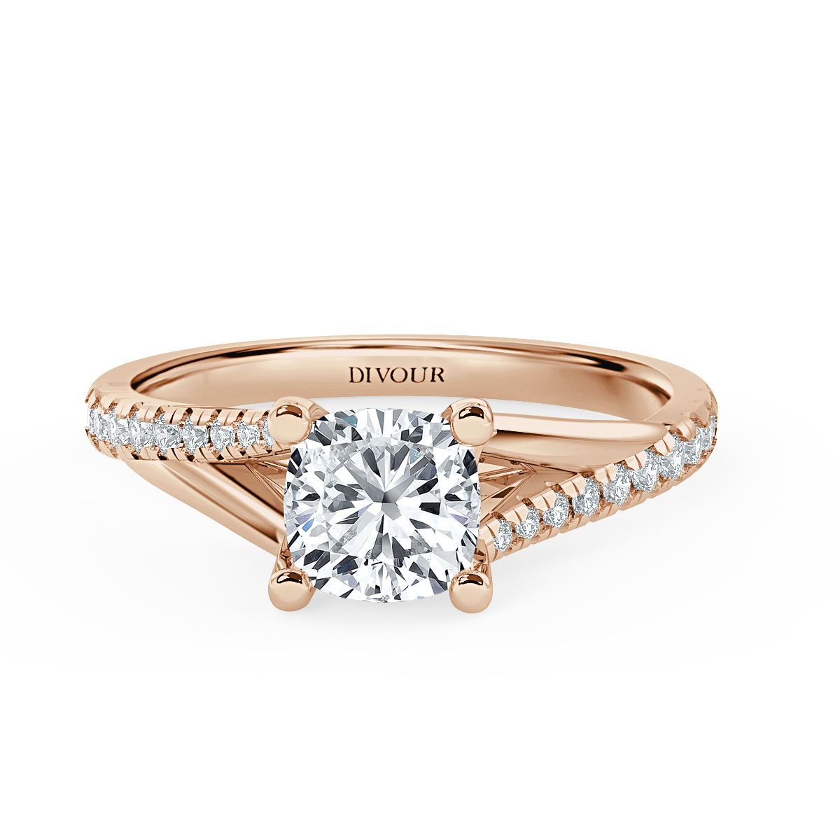 Cushion Diamond Promise Engagement Ring