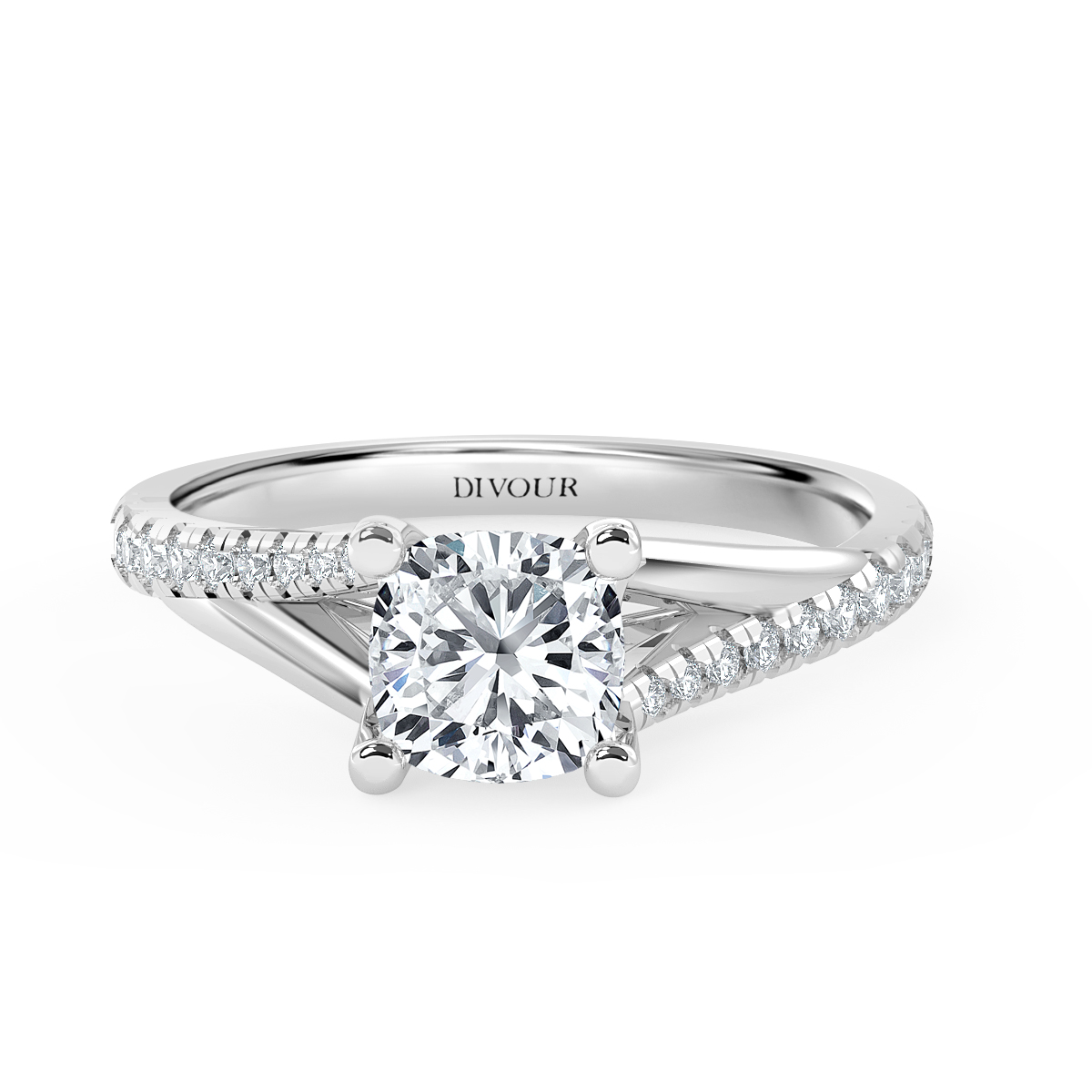 Cushion Diamond Promise Engagement Ring