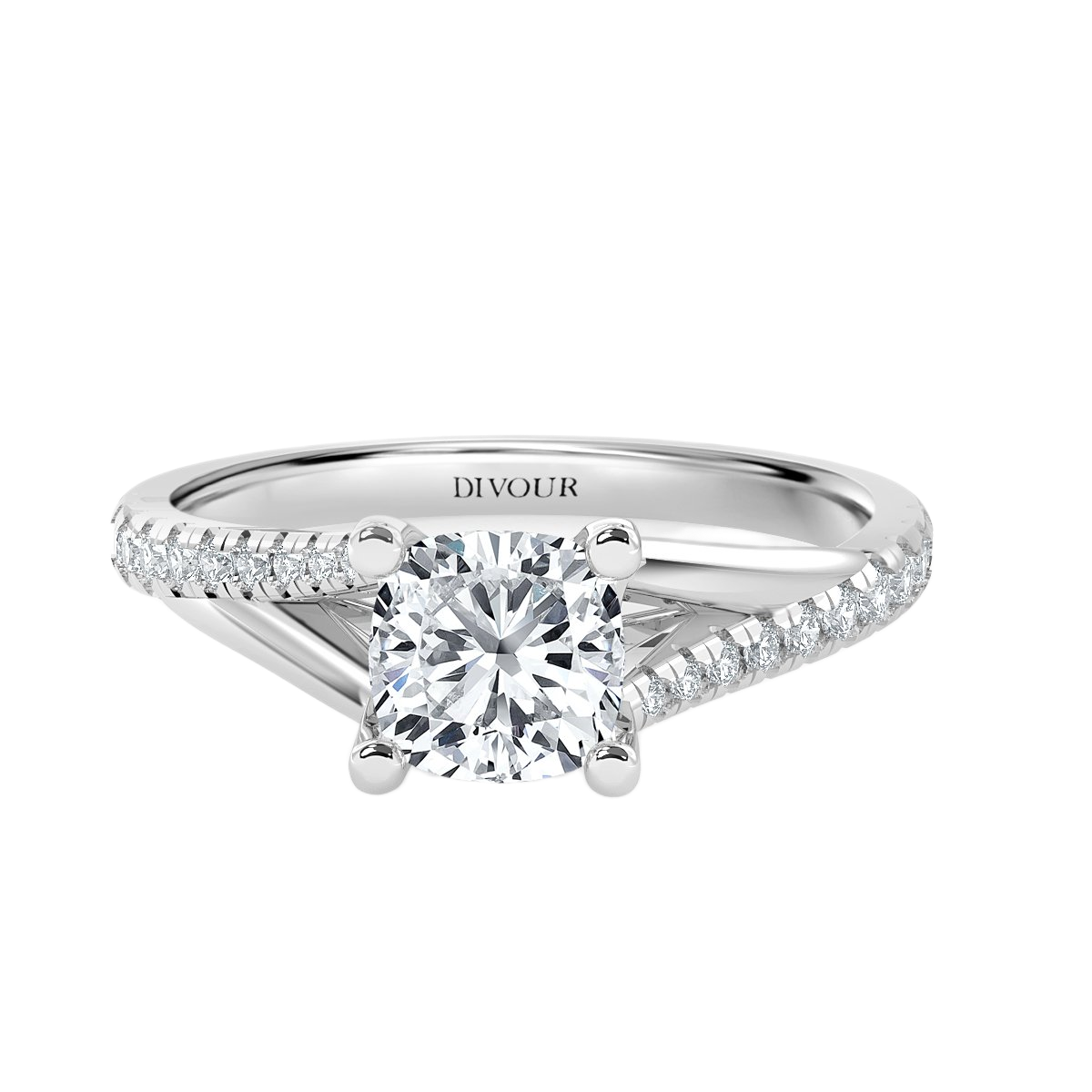 Cushion Diamond Promise Engagement Ring