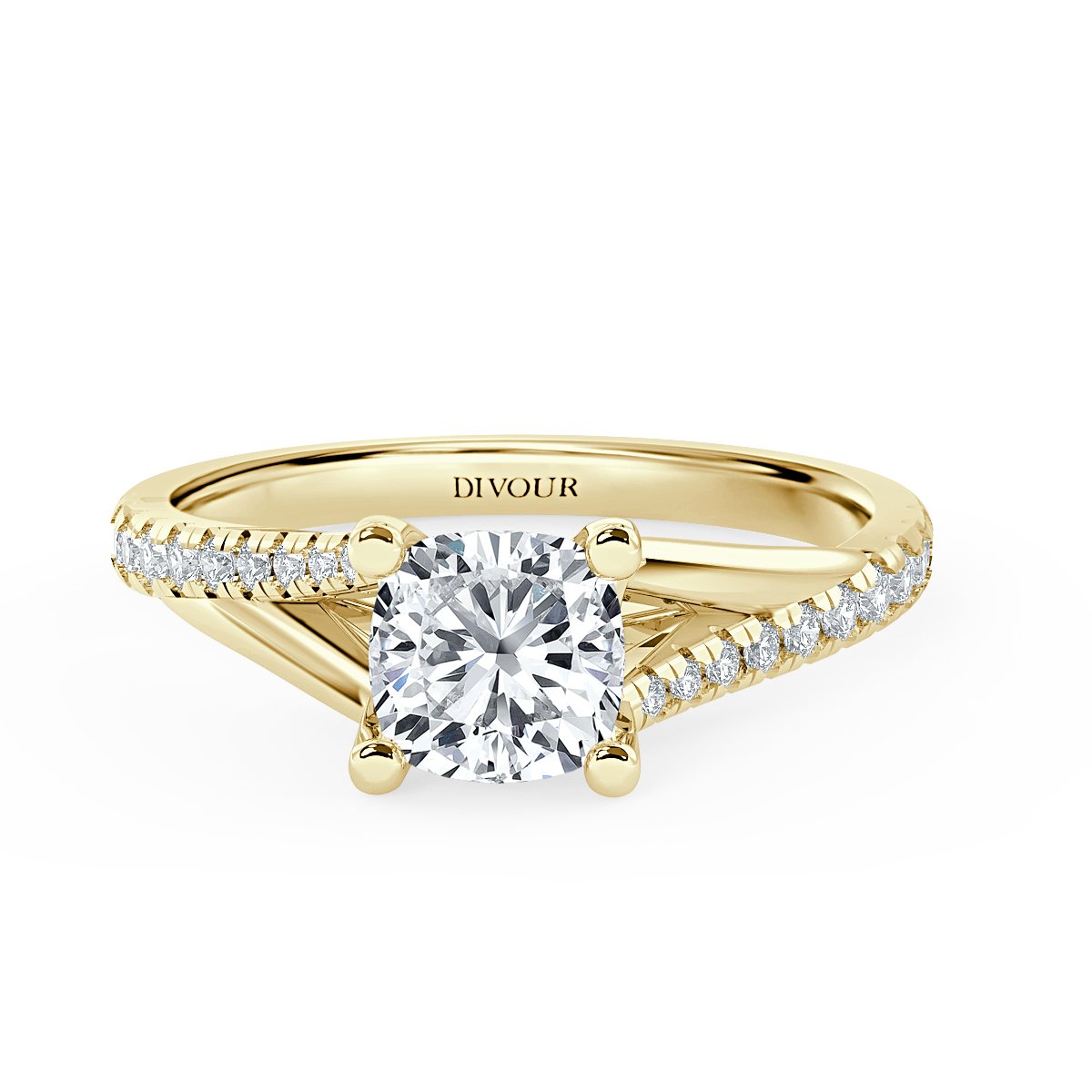 Cushion Diamond Promise Engagement Ring