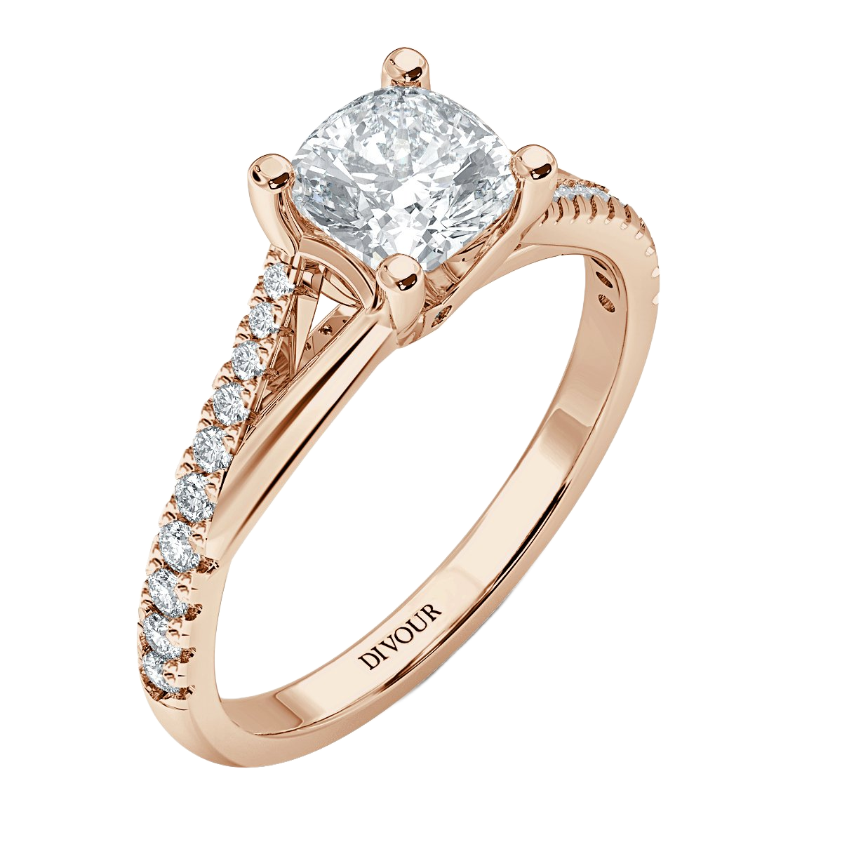 Cushion Diamond Promise Engagement Ring