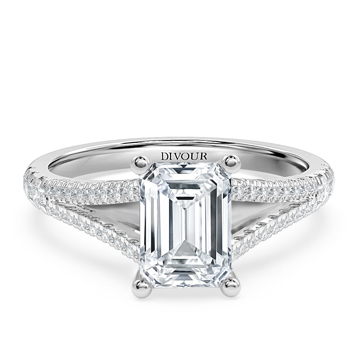 Radiant Pavé Split Shank Ring — ISRAEL BIEN