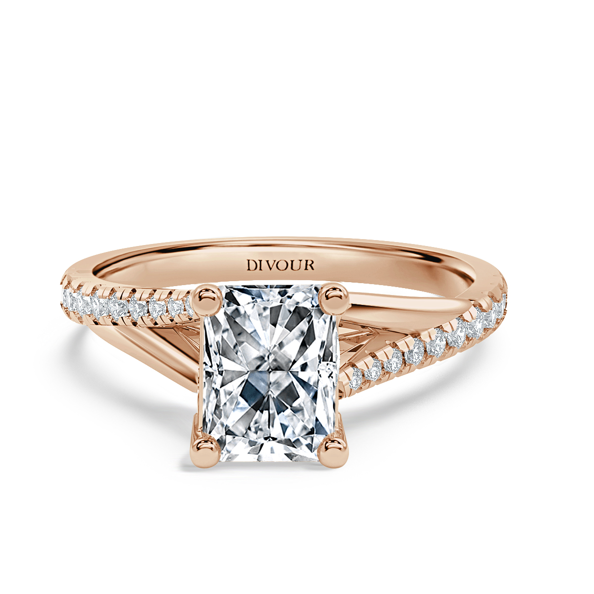 Radiant Diamond Promise Engagement Ring