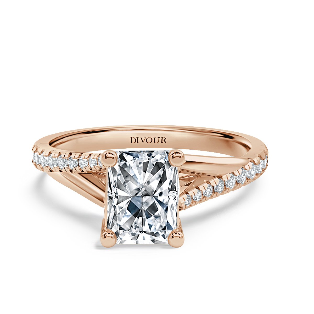 Radiant Diamond Promise Engagement Ring