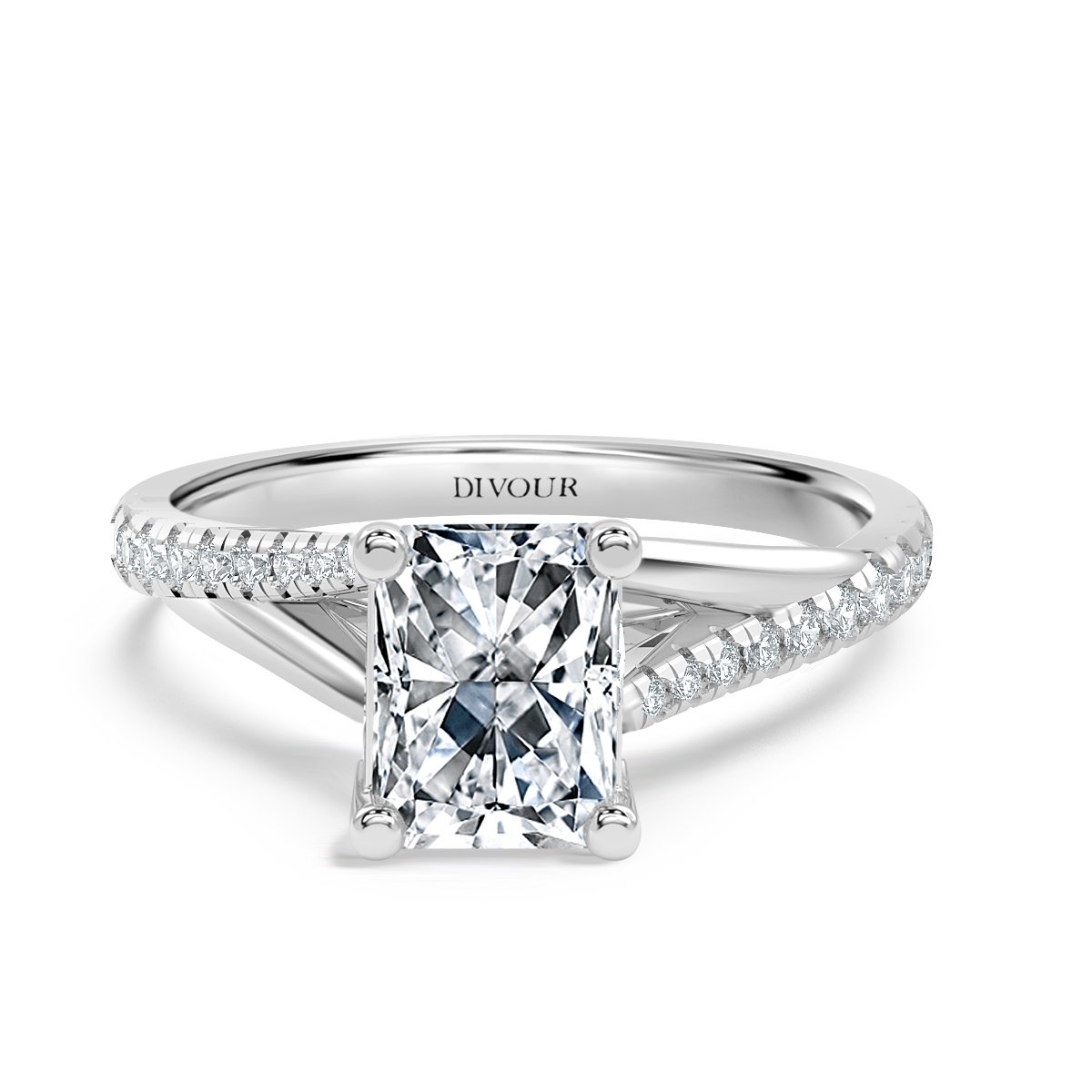 Radiant Diamond Promise Engagement Ring