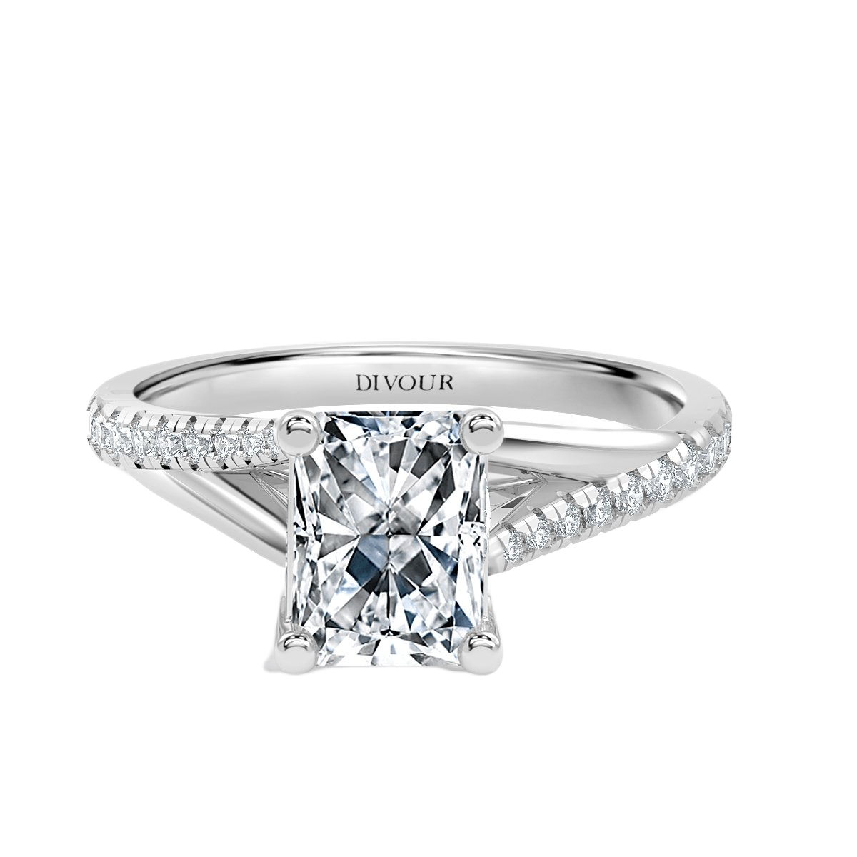 Radiant Diamond Promise Engagement Ring