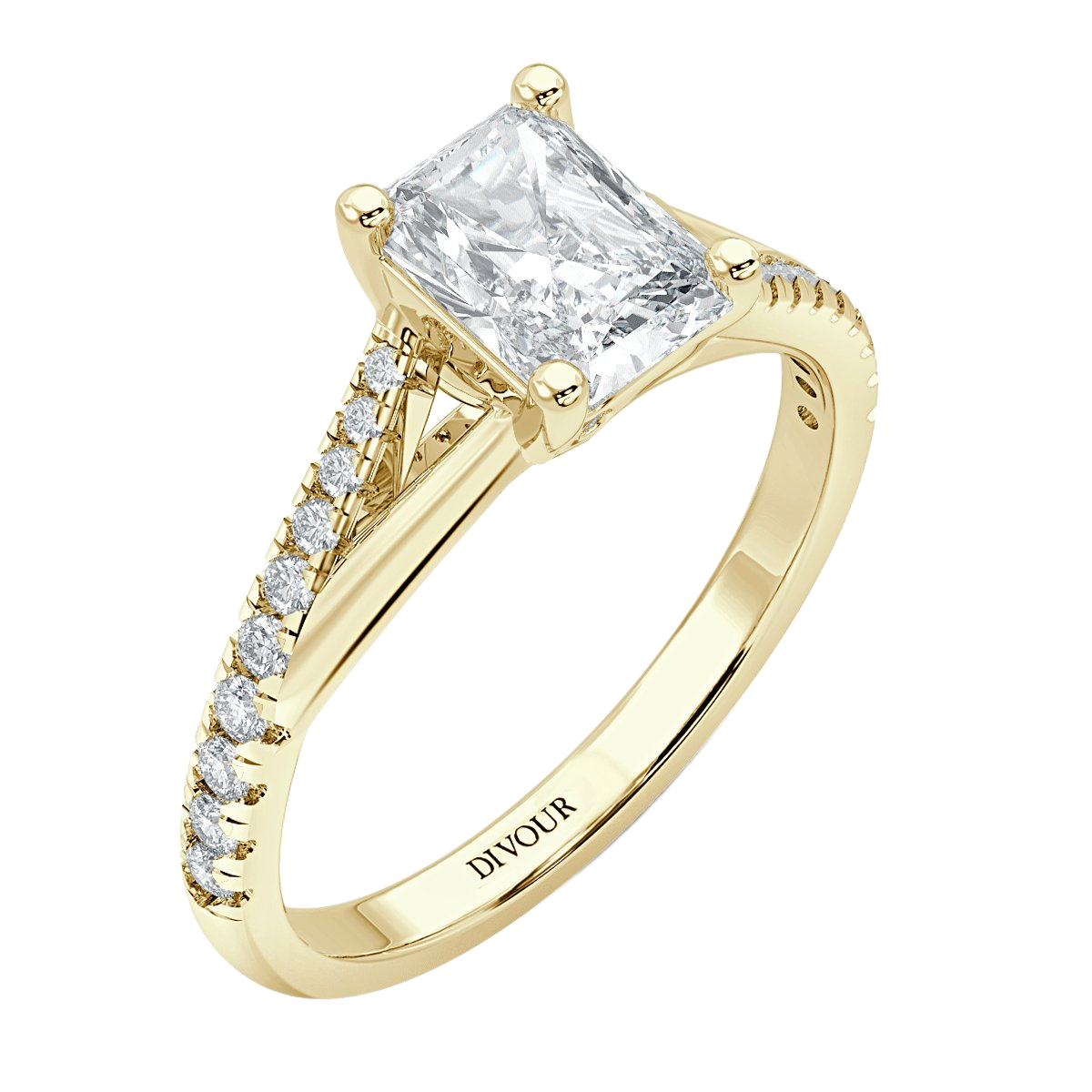 Radiant Diamond Promise Engagement Ring