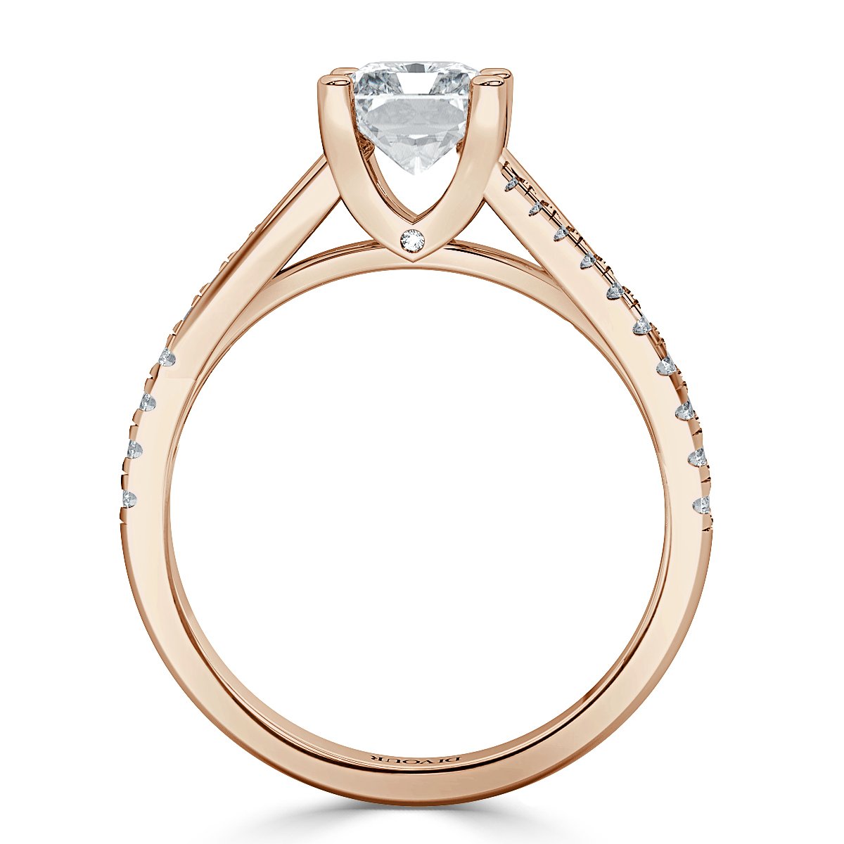 Radiant Diamond Promise Engagement Ring