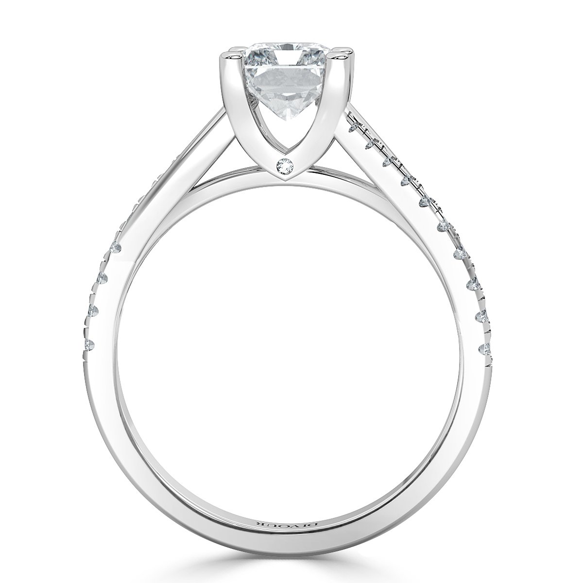 Radiant Diamond Promise Engagement Ring