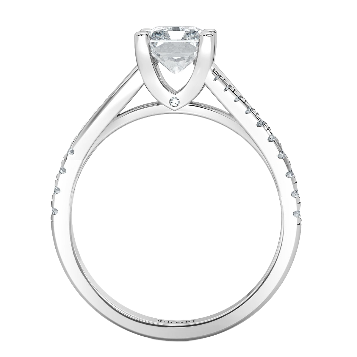 Radiant Diamond Promise Engagement Ring
